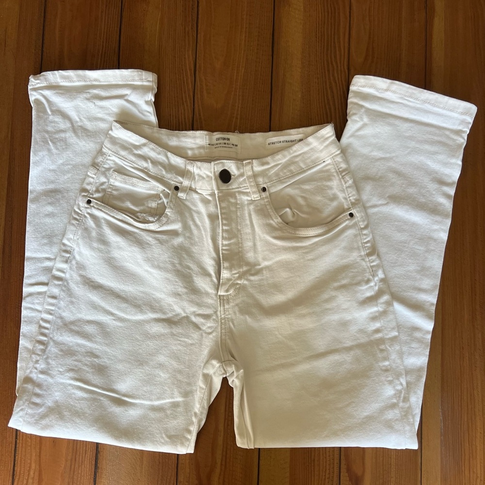 Cotton On White Stretch Jeans